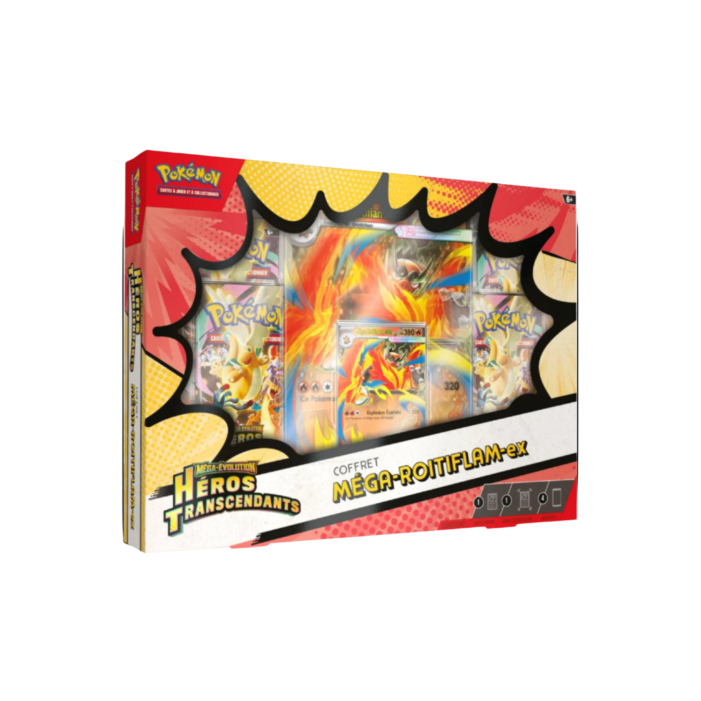 Coffret Pokémon - Méga Roitiflam - Héros Transcendants - ME02.5