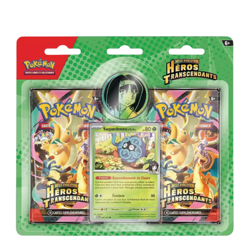 Duo Pack Méga-Évolution : Héros Transcendants - Saquedeneu d'Erika