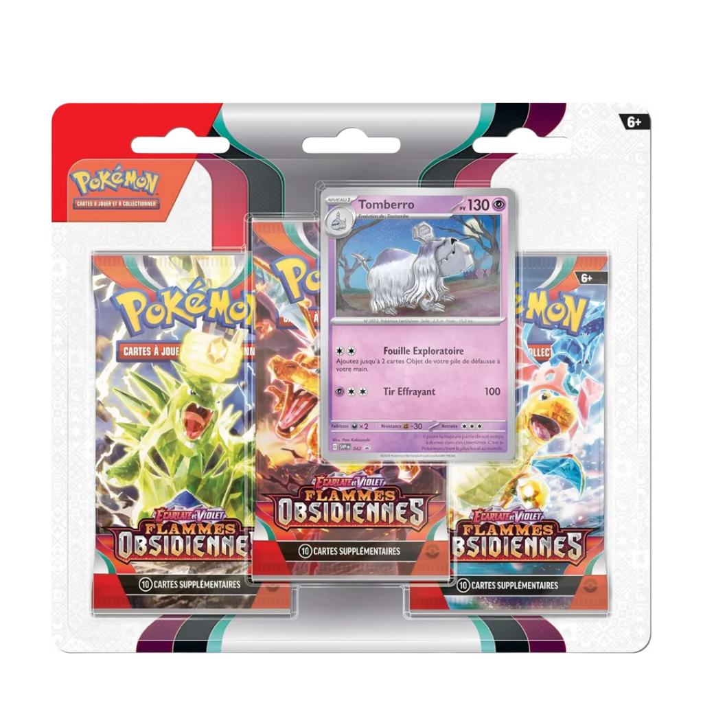 Tripack Pokémon - Flammes Obsidiennes - EV03